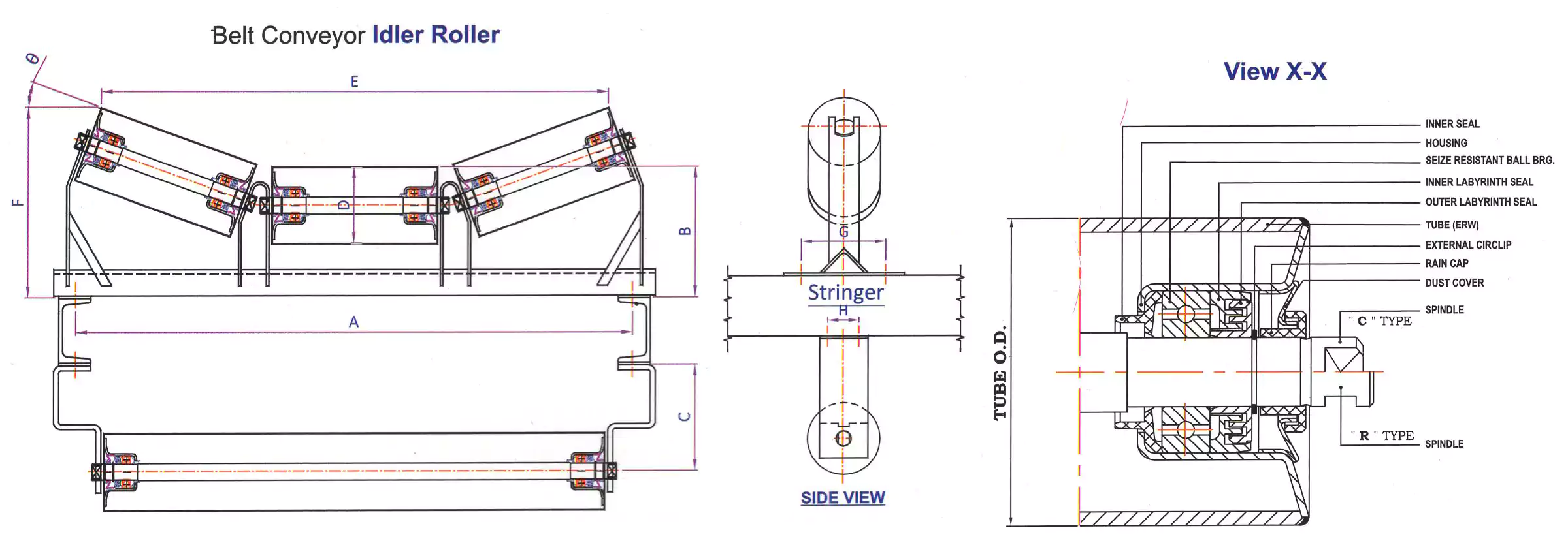 Belt Conveyor Idler Roller